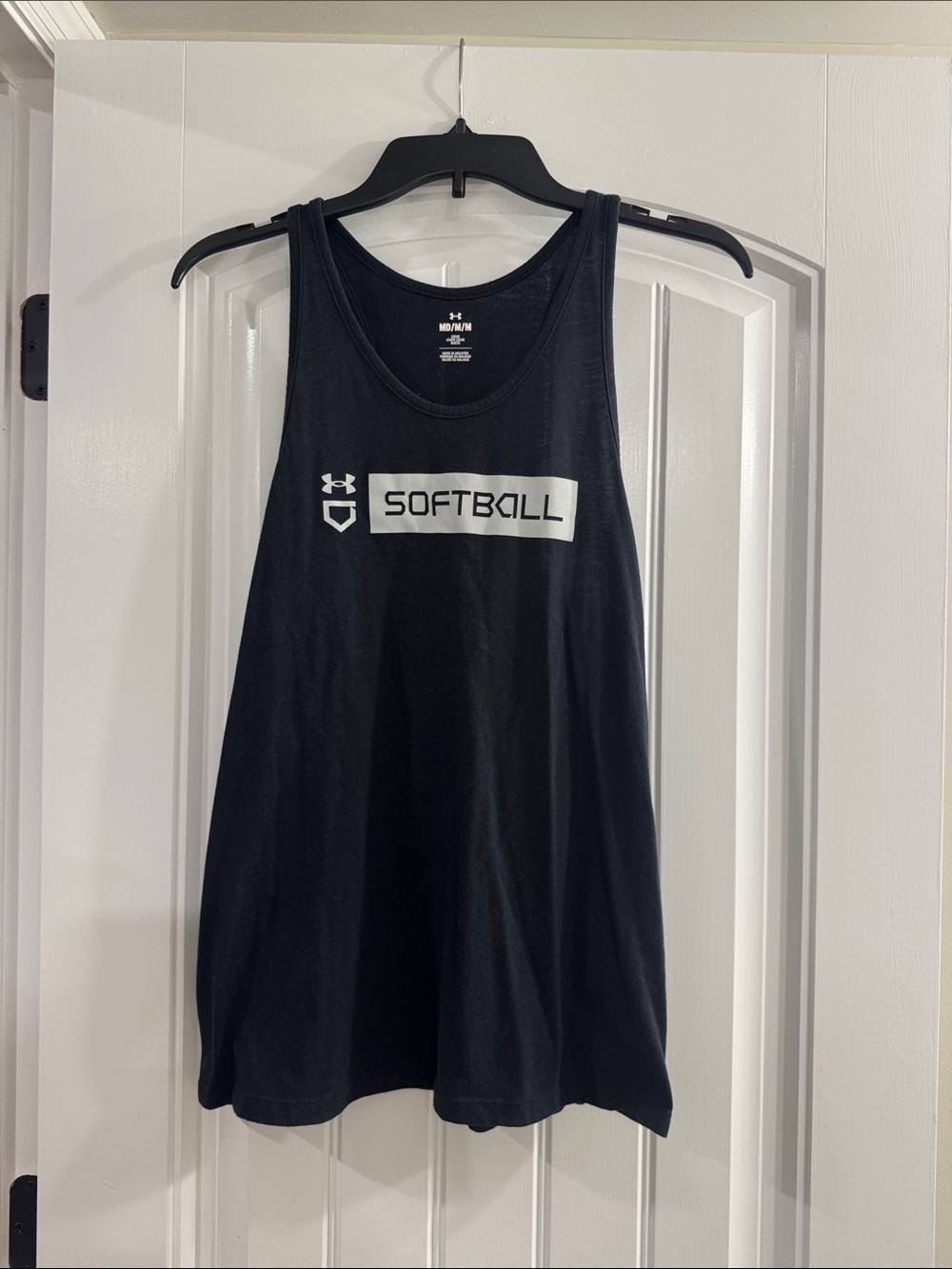Under Armour Black Softball Graphic Tank